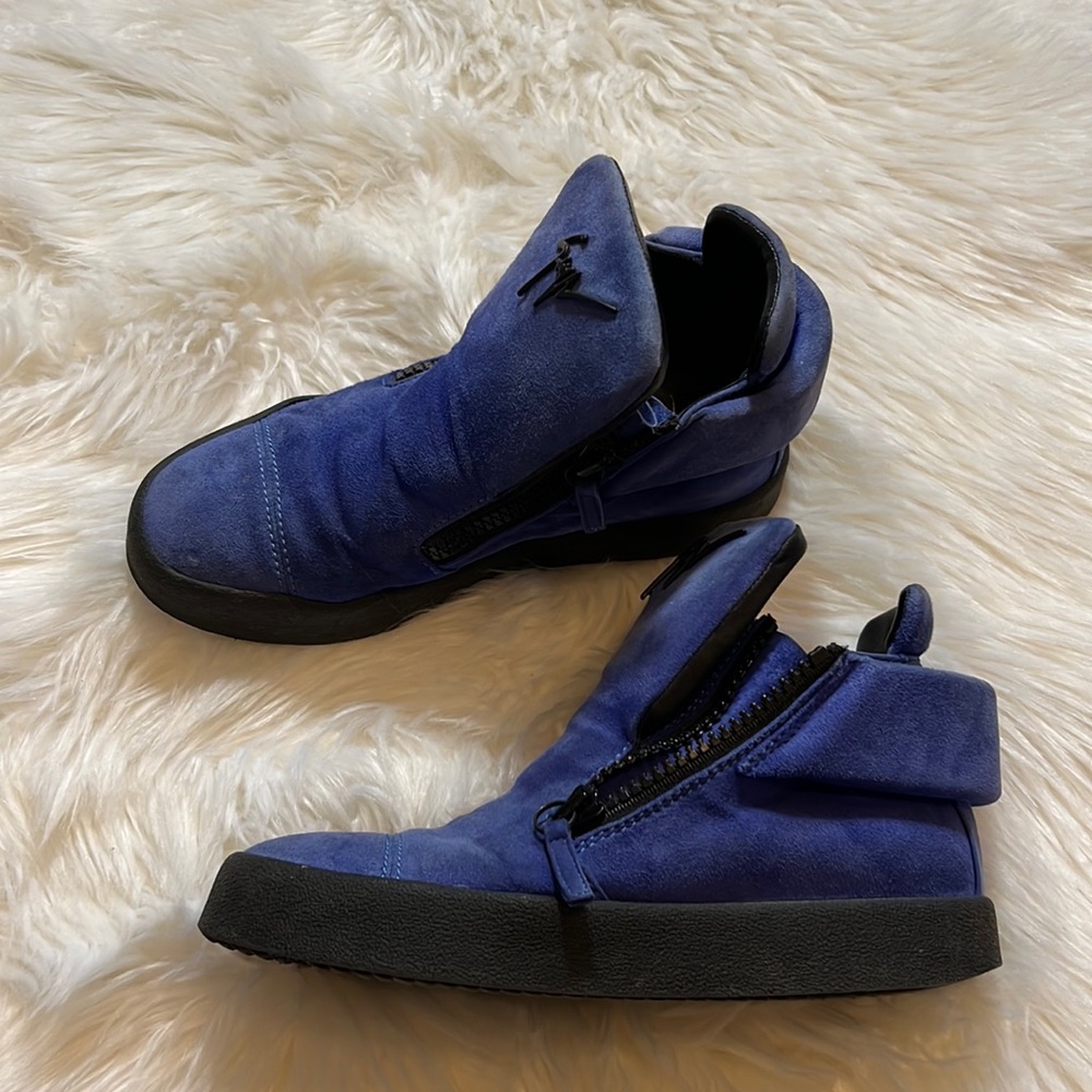 Giuseppe Zanotti blue/purple Suede Sneakers Boots